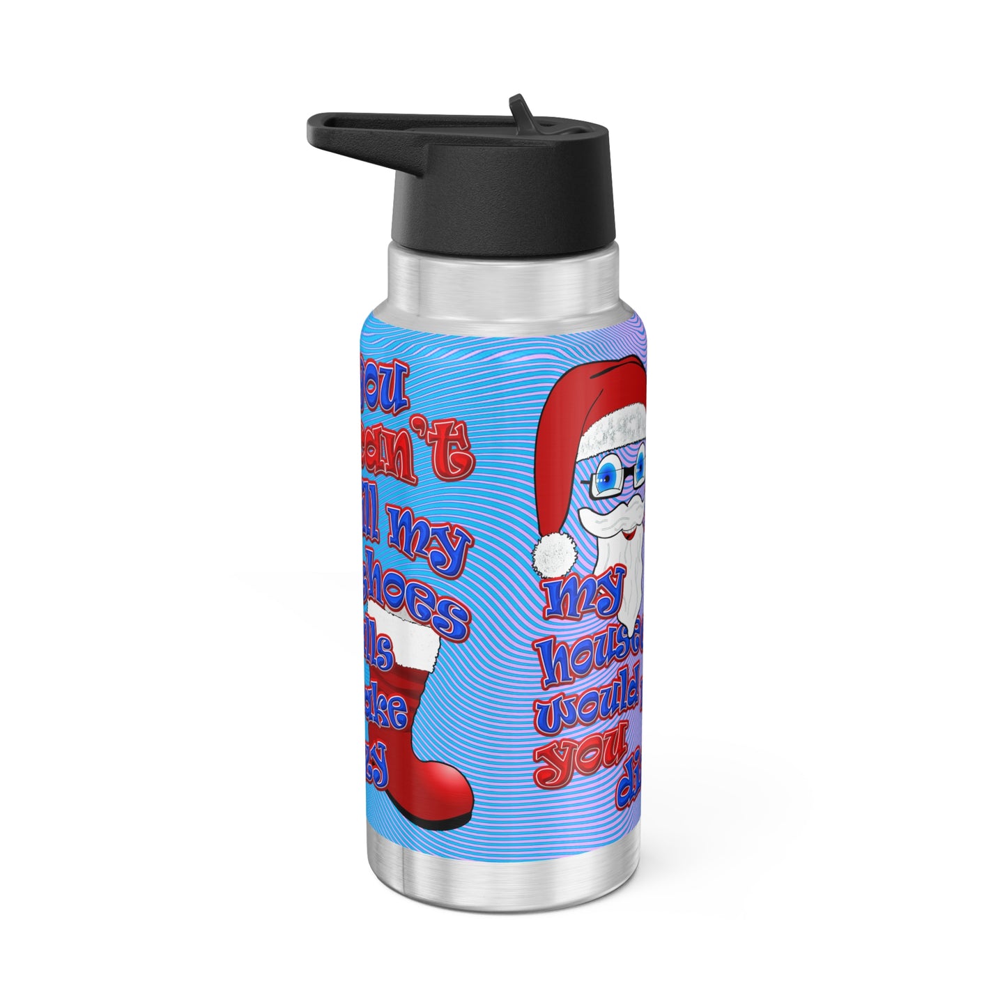 santa's shoes - Gator Tumbler, 32oz  (light blue-purple wave)