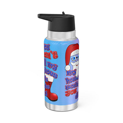 santa's shoes - Gator Tumbler, 32oz  (light blue-purple wave)