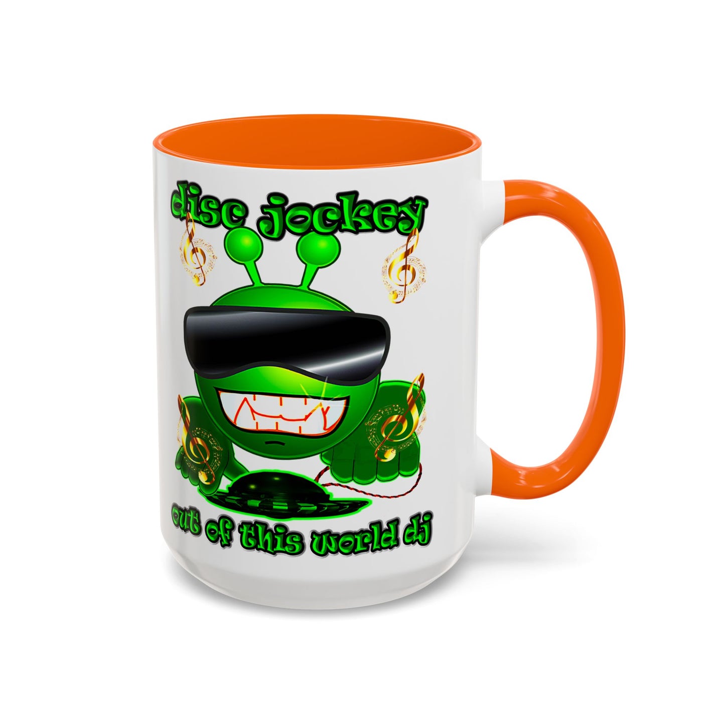 disc jockey - Accent Mug (white)