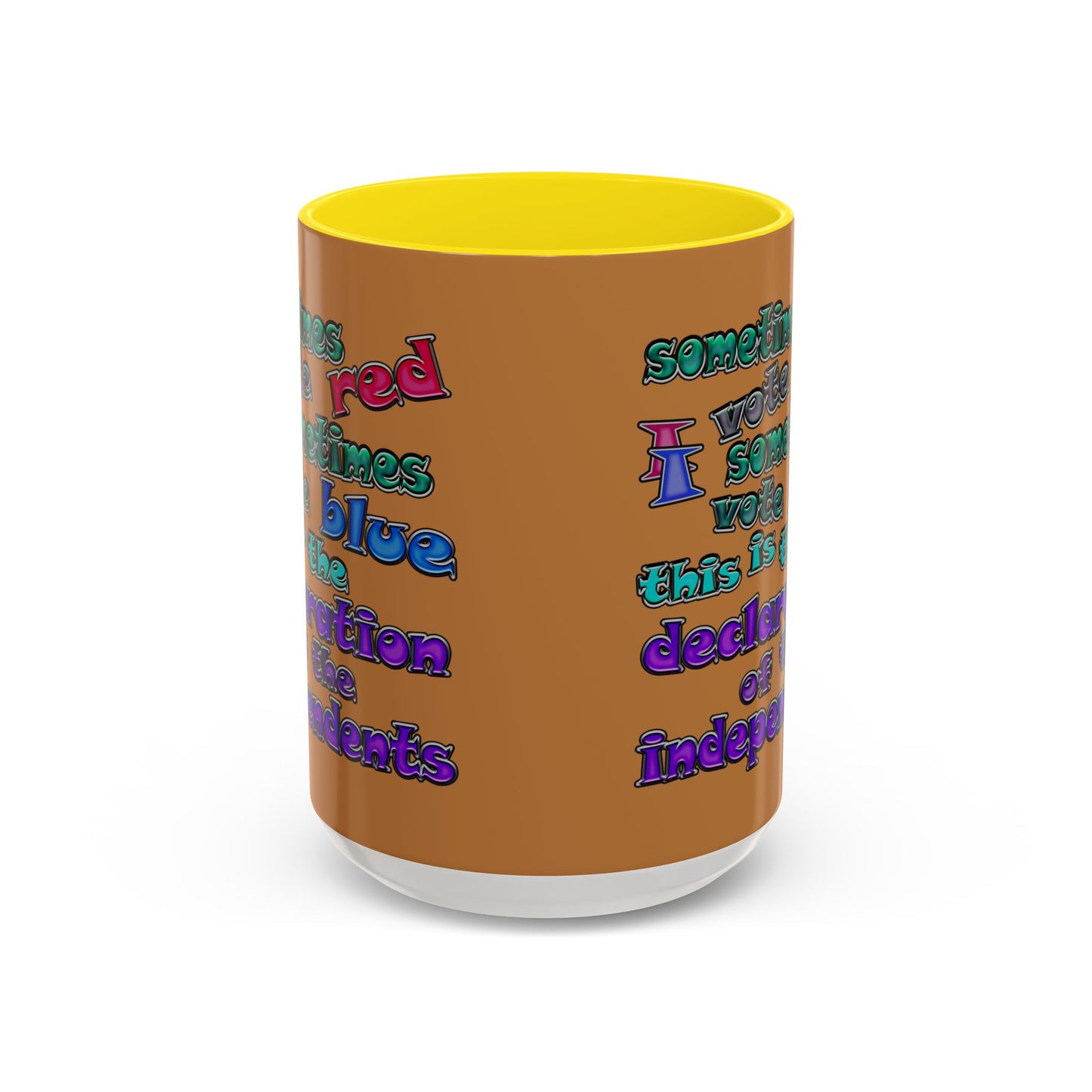 declaration of the independents - Accent Mug (light brown)