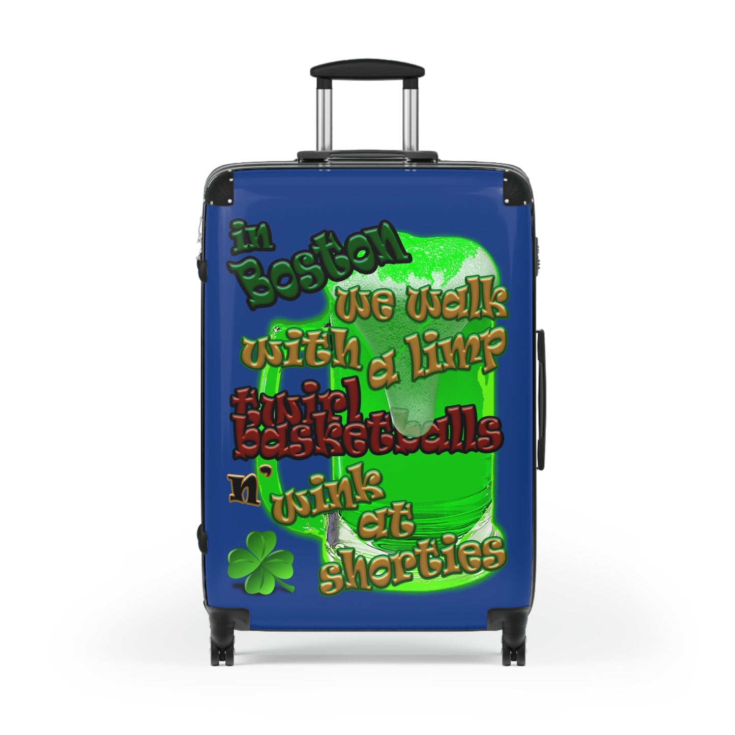 celtics logo - Suitcase (dark blue)
