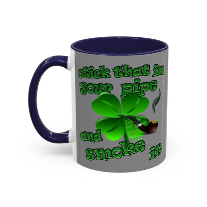 celtics logo - Accent Mug (grey)
