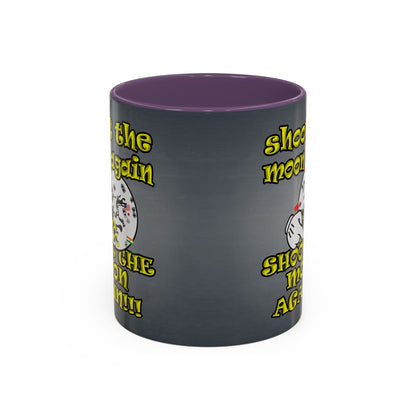 shoot the moon again - Accent Mug (grey-light grey)