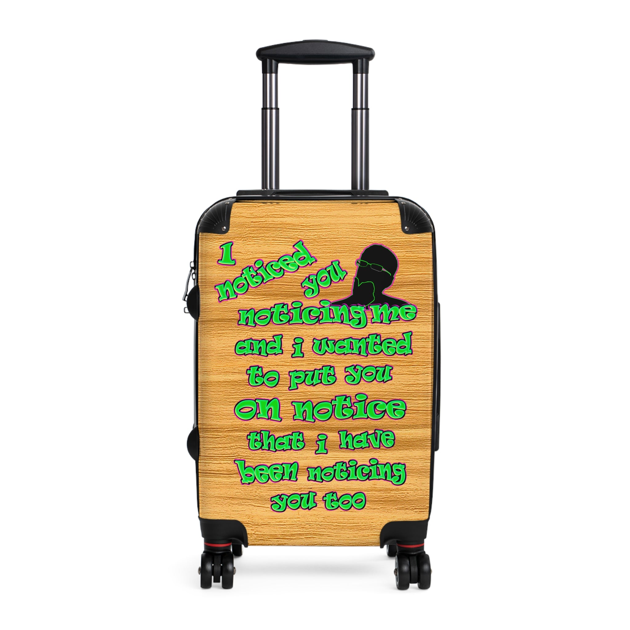 noticed you noticing - Suitcase (butterscotch wood finish)