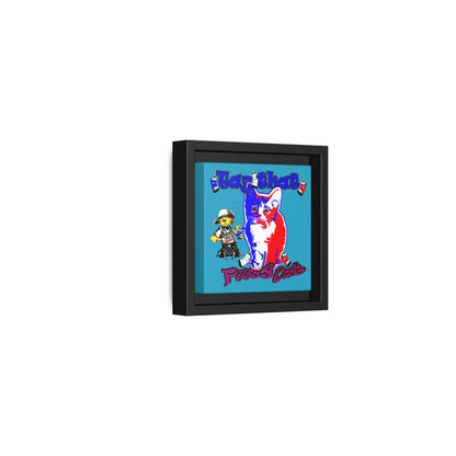 tag that - framed canvas art (turquoise)