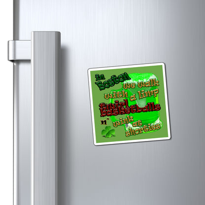 celtics logo - Magnets - (green)