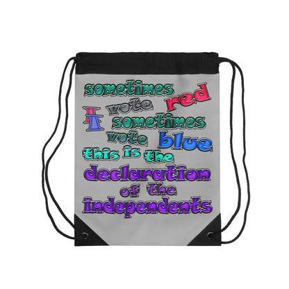 declaration of the independents - Drawstring Bag (light grey)