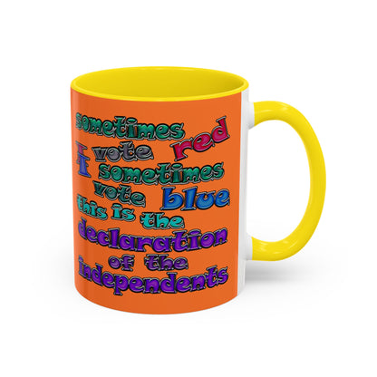 declaration of the independents - Accent Mug (crusta)