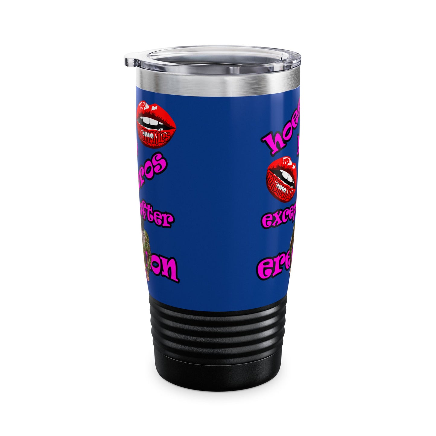 hoes b4 bros - Ringneck Tumbler, 20oz (dark blue)