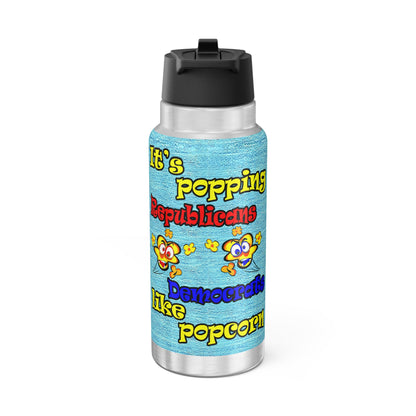 popping like popcorn - Gator Tumbler, 32oz  (faded blue)