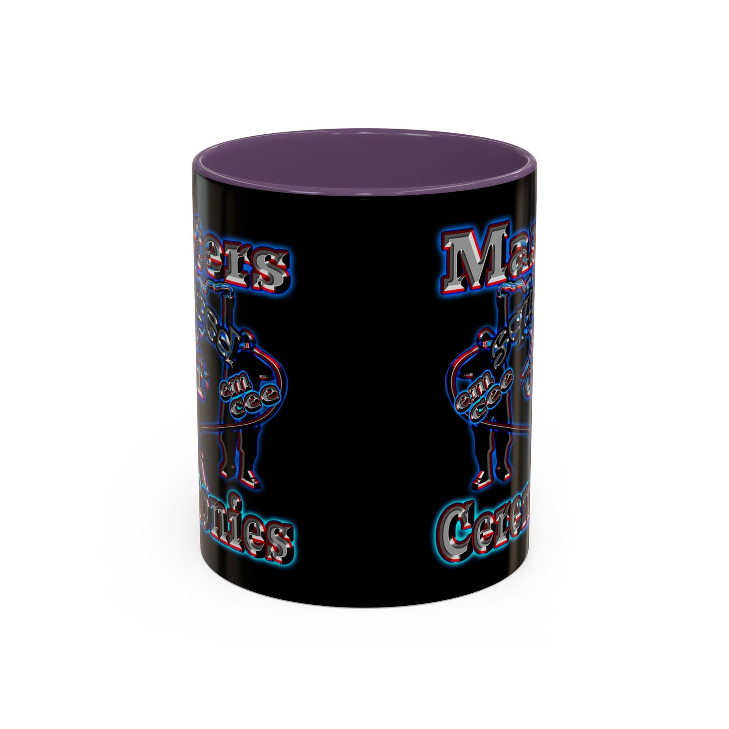 em cee squared - Accent Mug (black)