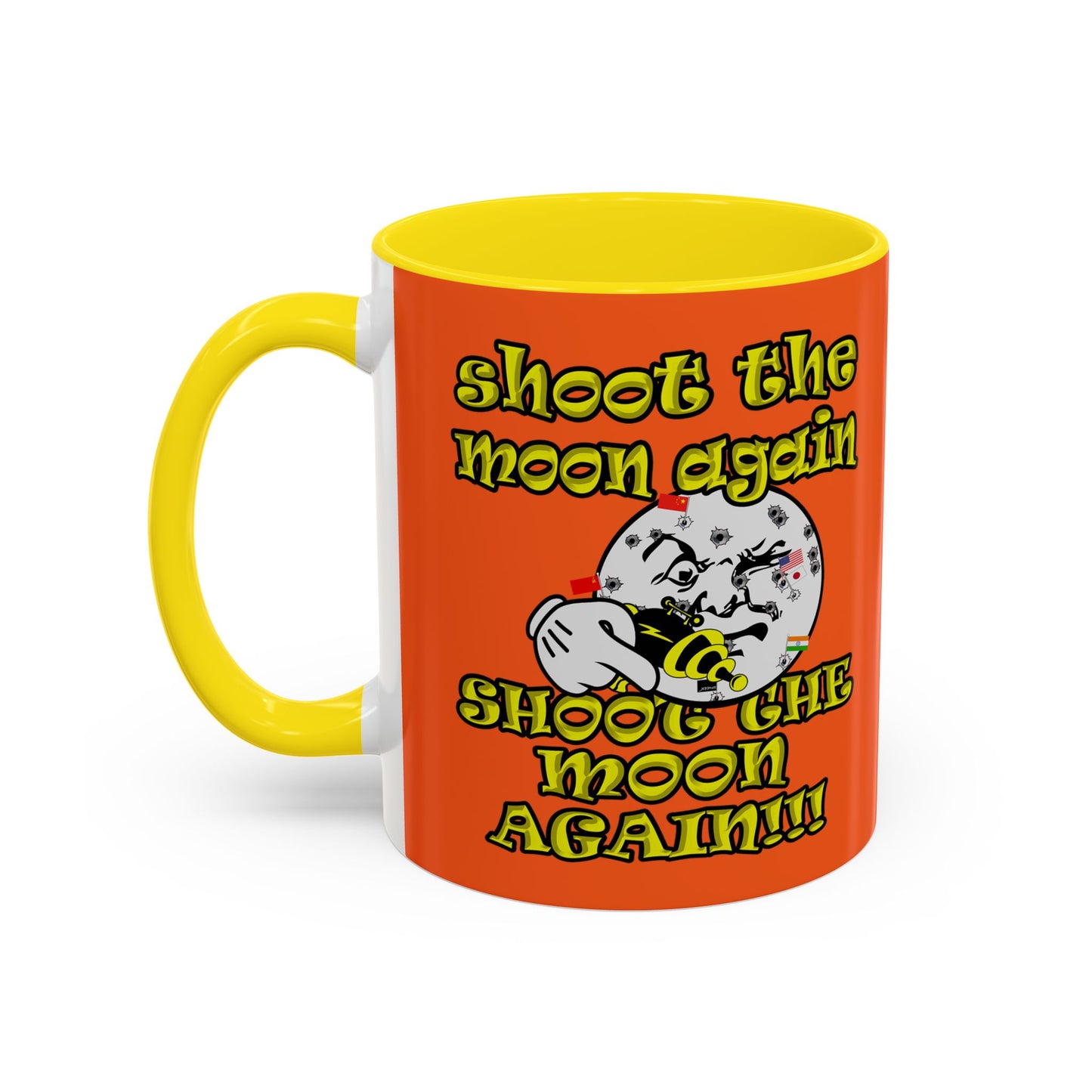 shoot the moon again - Accent Mug (orange)