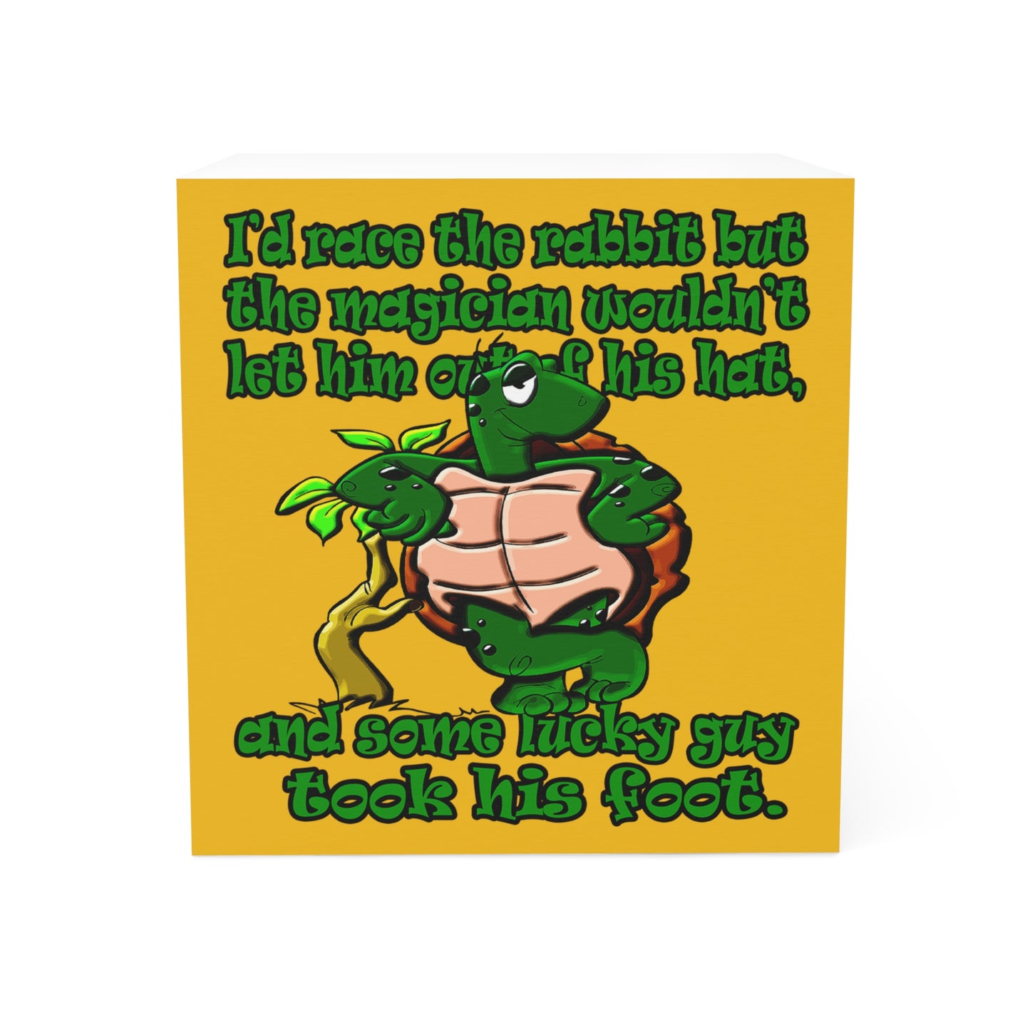 turtle race - note cube (yellow)
