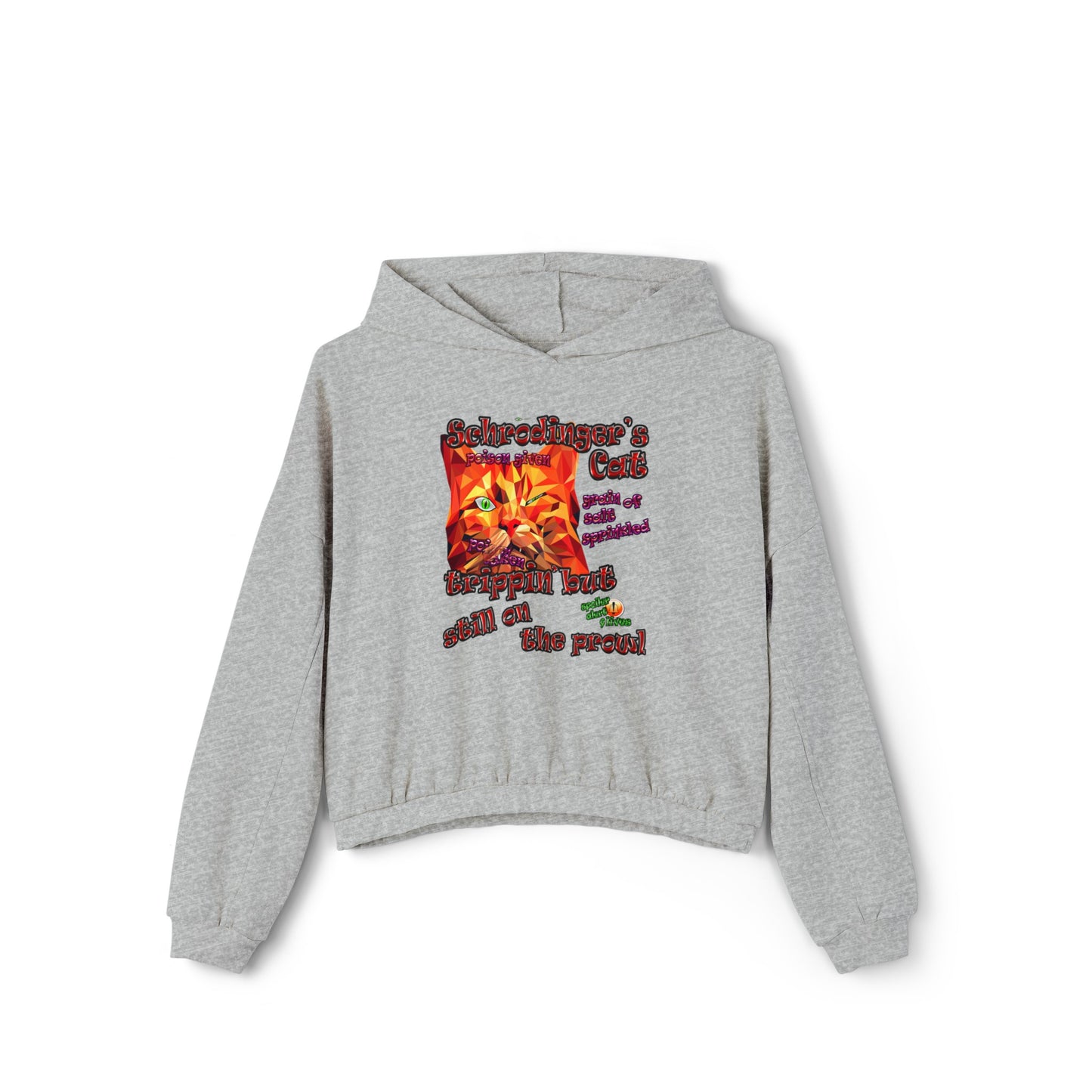 schrodinger's cat - Women's Cinched Bottom Hoodie