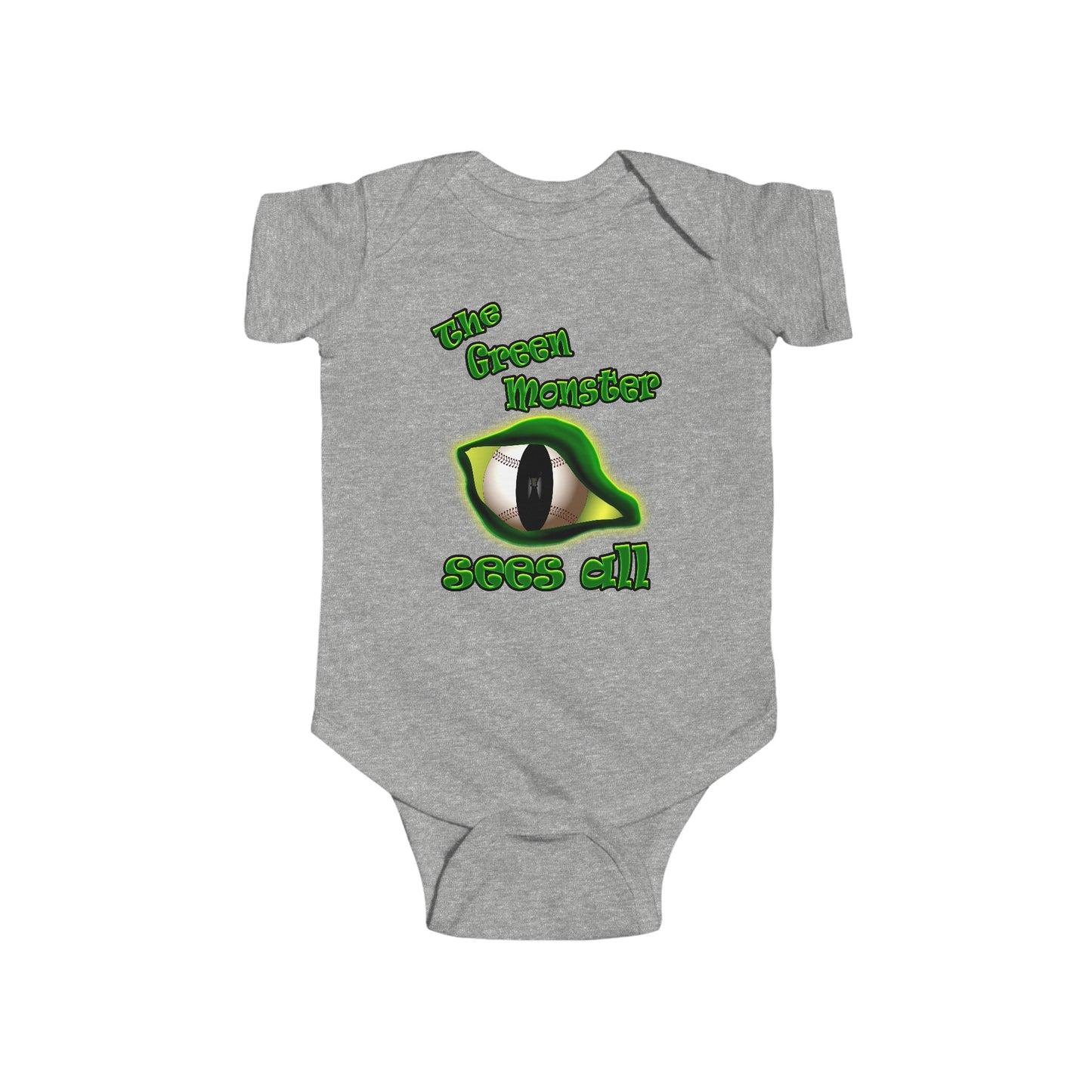 green monster - Infant Fine Jersey Bodysuit