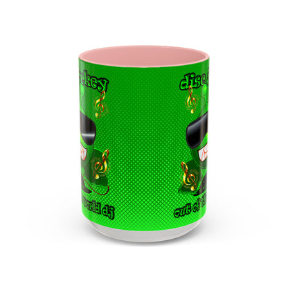 disc jockey - Accent Mug (logo green)