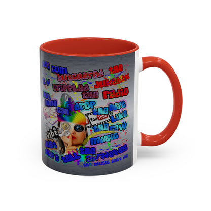 drop the beat - Accent Mug (brushed nickel)