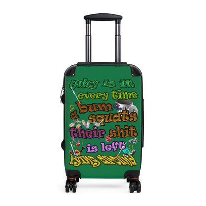 the bum's shit - Suitcase (dark green)