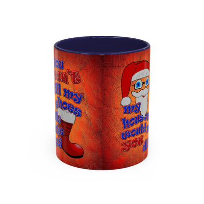 santa's shoes - Accent Mug (burnt orange)