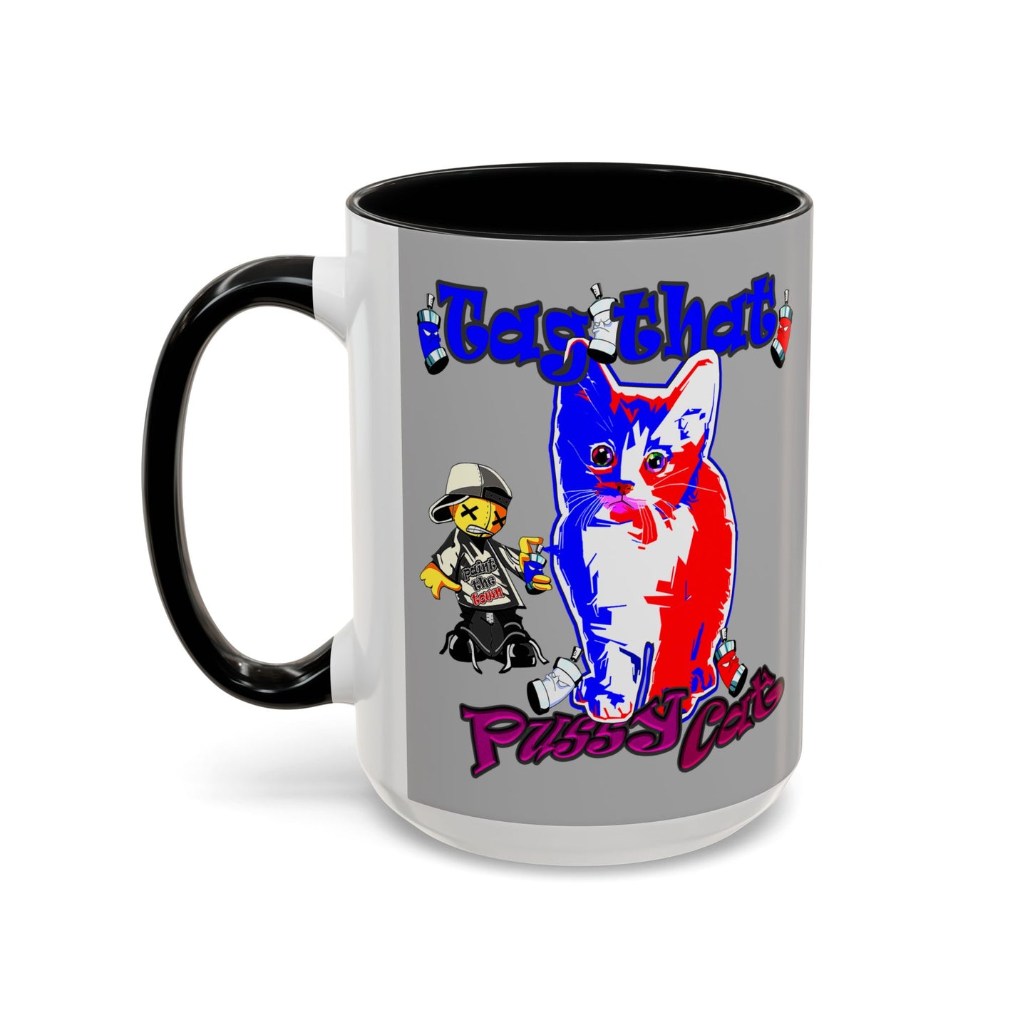 tag that - Accent Mug (light grey)