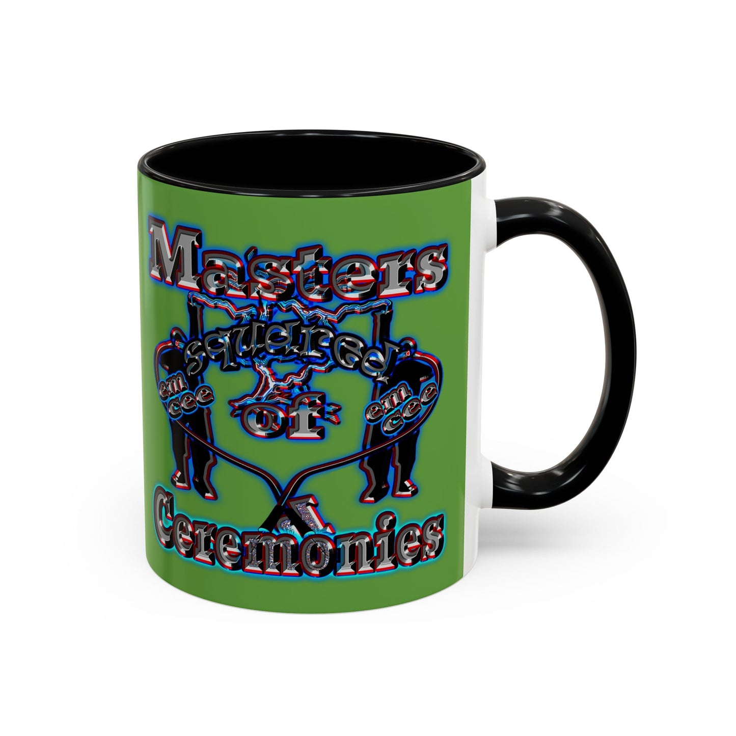 em cee squared - Accent Mug (green)