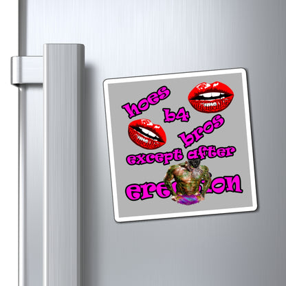 hoes b4 bros - Magnets - (light grey)