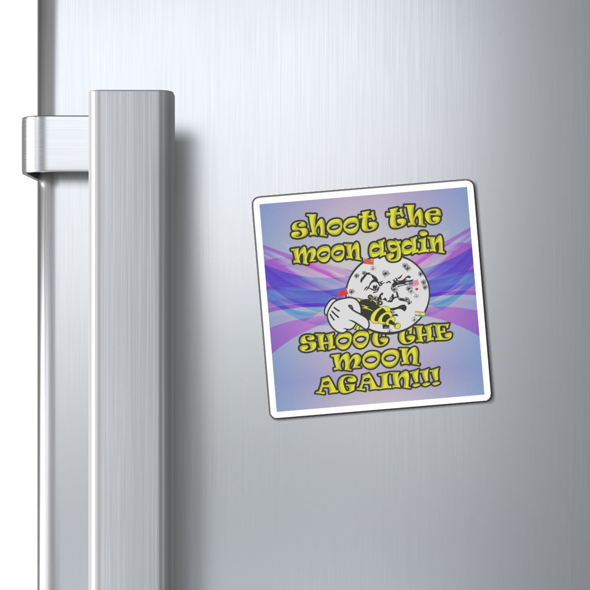 shoot the moon again - Magnets - (light blue-pink wave)