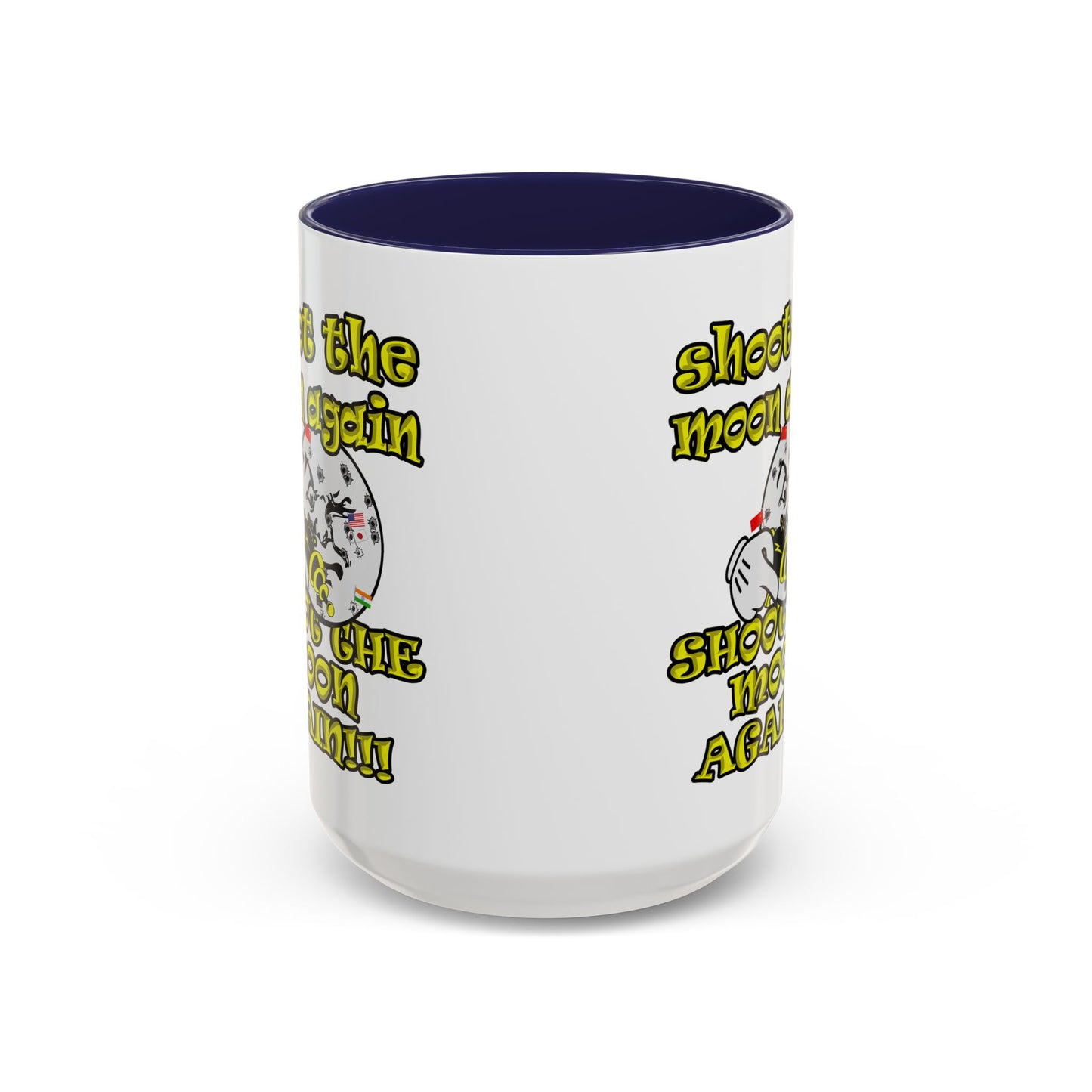 shoot the moon again - Accent Mug (white)