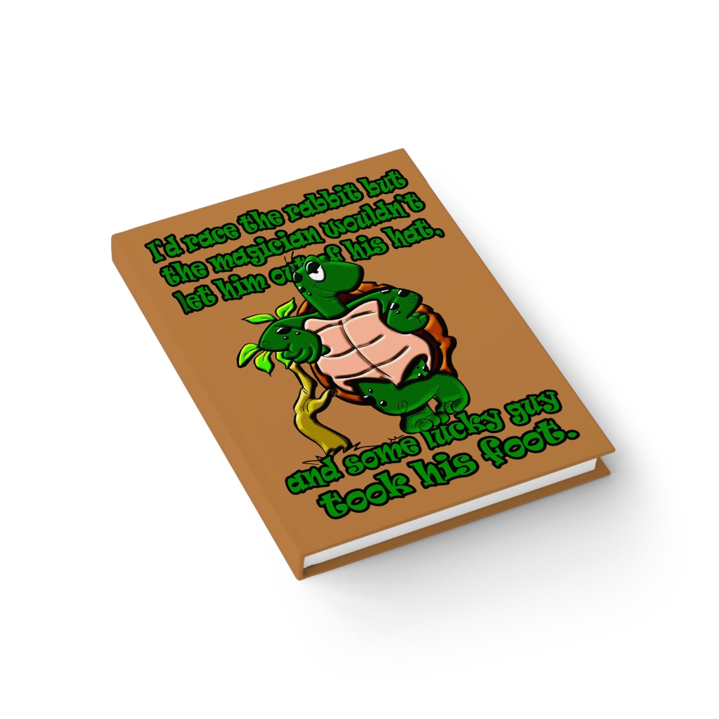 turtle race - journal-blank (light brown)