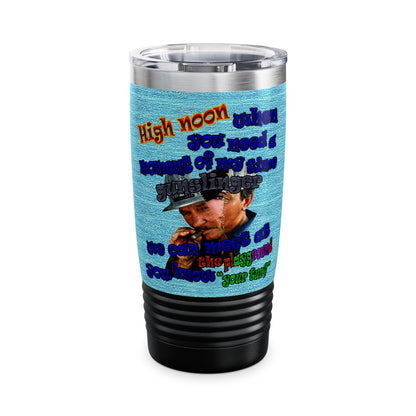 high noon - Ringneck Tumbler, 20oz (faded blue)