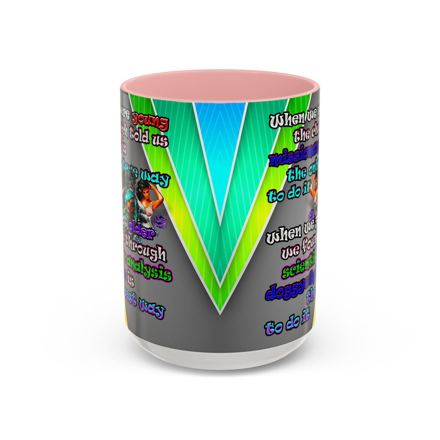 doggystyle - Accent Mug (rainbow split)