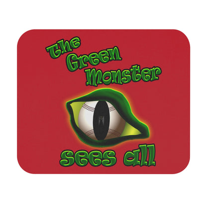 green monster - Mouse Pad (Rectangle) (dark red)