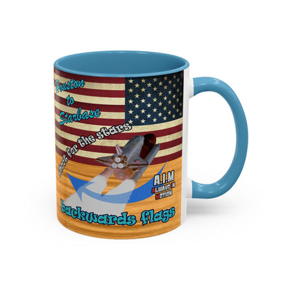 shoot for the stars - Accent Mug (butterscotch wood finish)