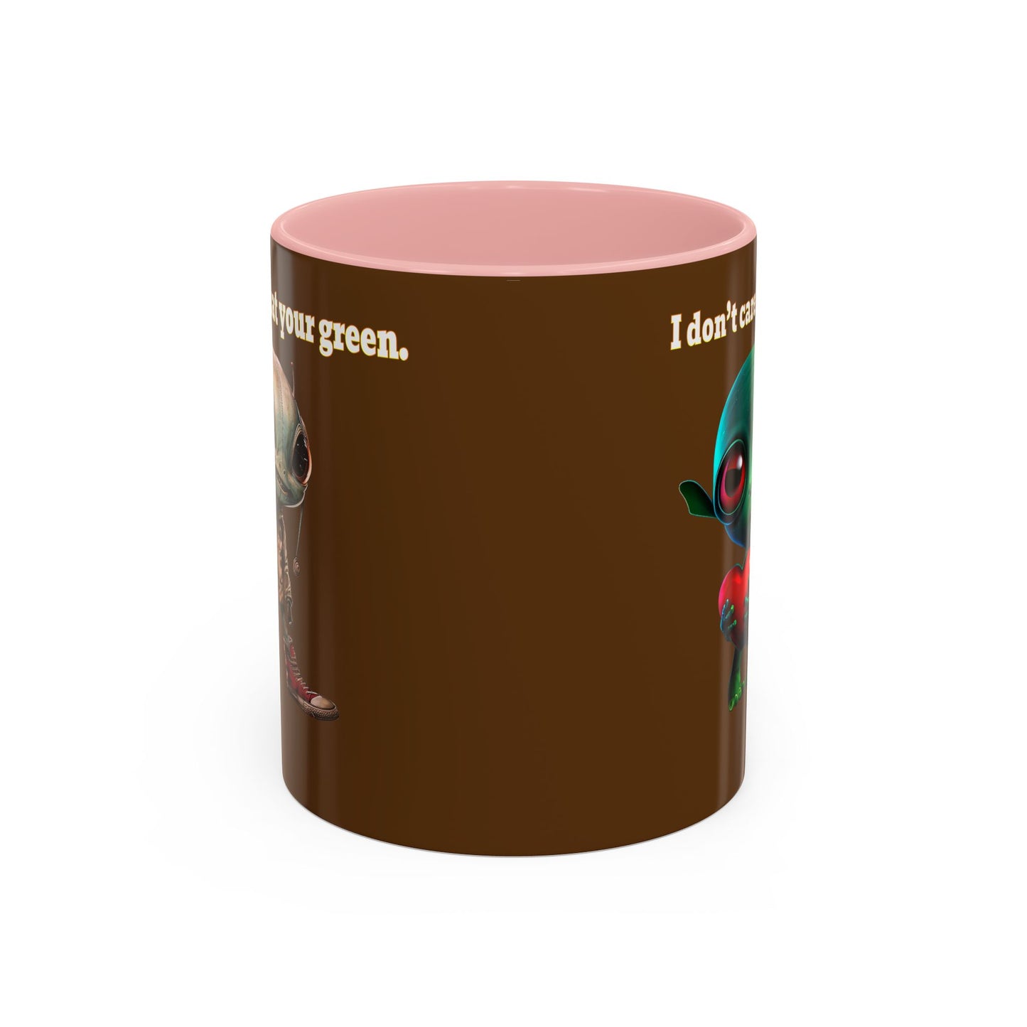 I don't care that your grey - Accent Mug (brown)