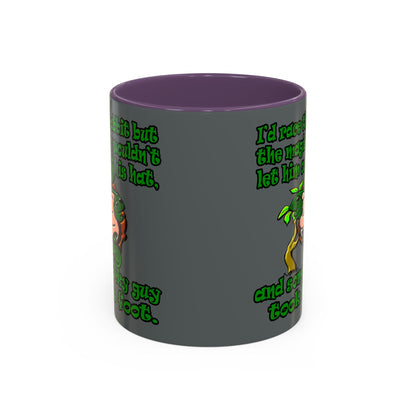 turtle race - Accent Mug (dark grey)