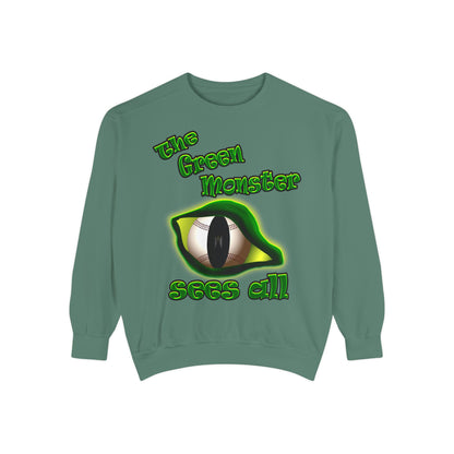 green monster - Unisex Garment-Dyed Sweatshirt