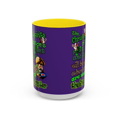 christmas spirits of boston - Accent Mug (purple)