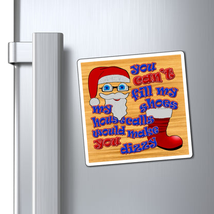 santa's shoes - Magnets - (butterscotch wood finish)