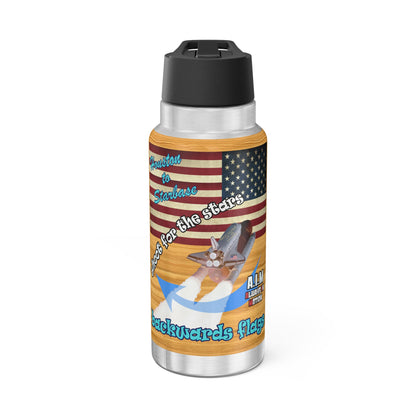 shoot for the stars - Gator Tumbler, 32oz (butterscotch wood finish)