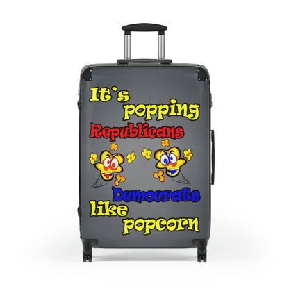 popping like popcorn - Suitcase (grey-light grey)