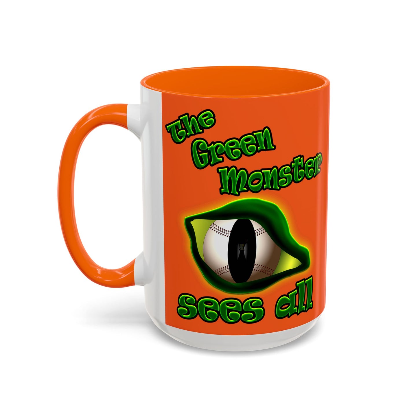 green monster - Accent Mug (orange)