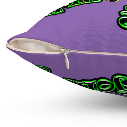 og - Spun Polyester Square Pillow - (light purple)