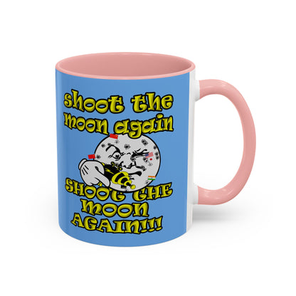shoot the moon again - Accent Mug (light blue)