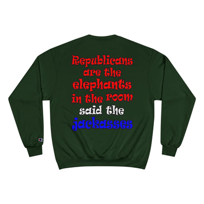 donkeys and elephants - Champion Sweatshirt