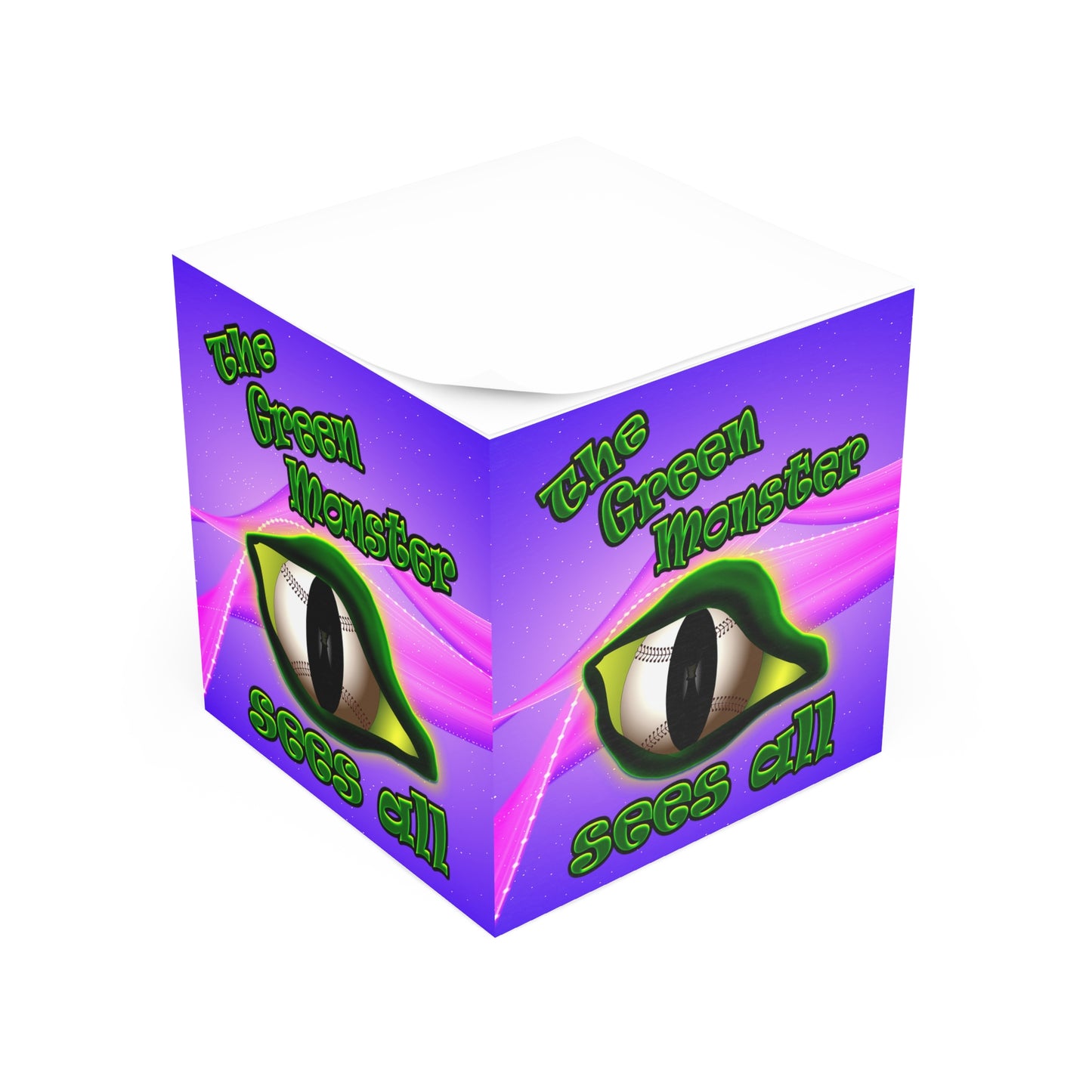 green monster - note cube (purple-pink wave)