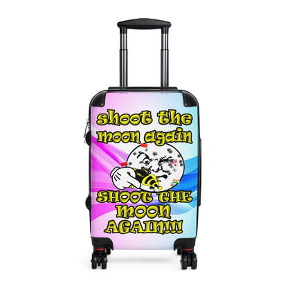 shoot the moon again - Suitcase (light blue-pink wave)