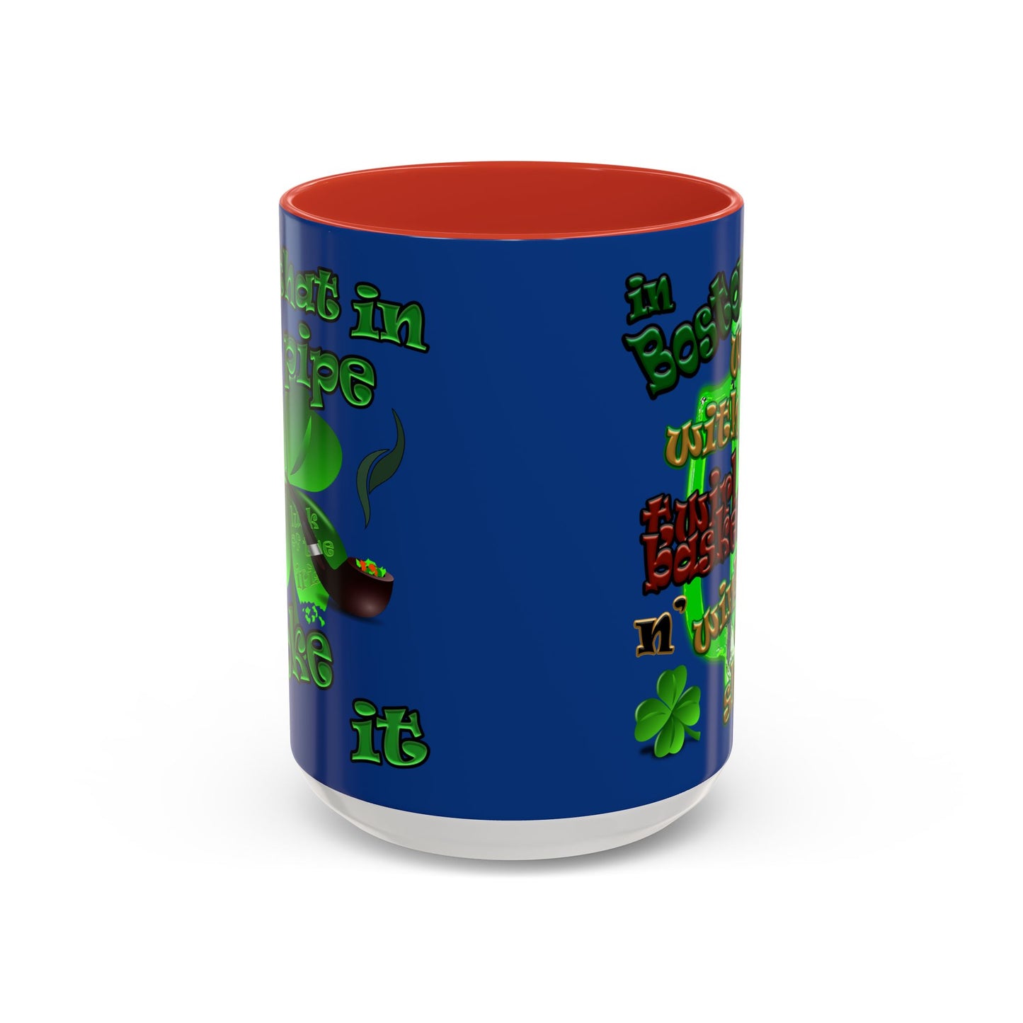 celtics logo - Accent Mug (dark blue)