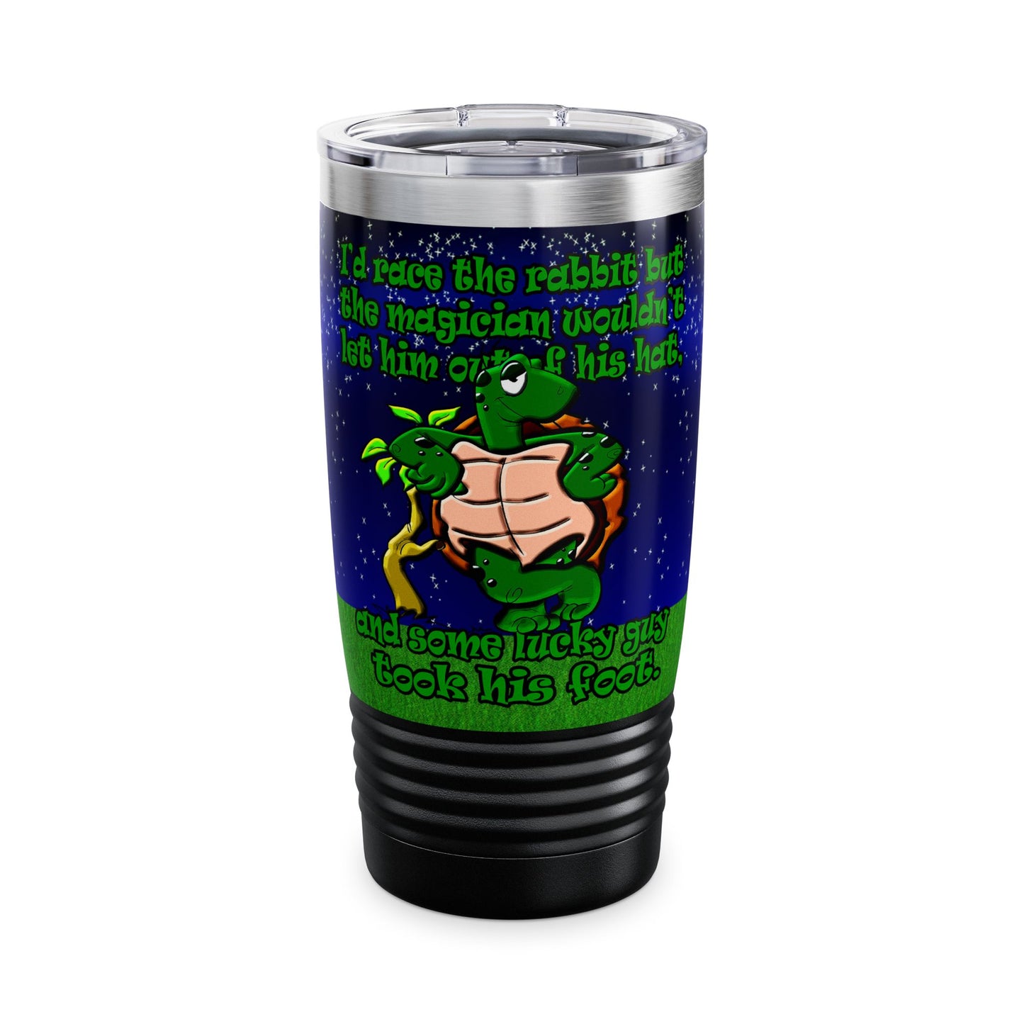 turtle race - Ringneck Tumbler, 20oz ('snoops' background)
