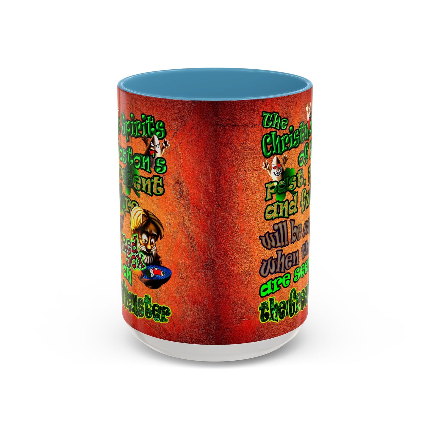 christmas spirits of boston - Accent Mug (burnt orange)