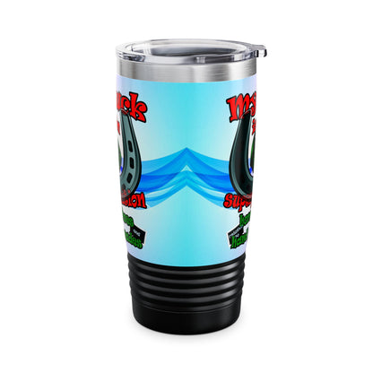 my luck - Ringneck Tumbler, 20oz (light blue-pink wave)